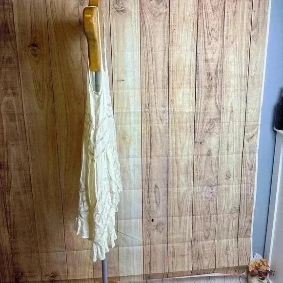 Free People Voila Trapeze Ruffle Slip Tank Dress Top Cream Size S - Picture 6 of 9